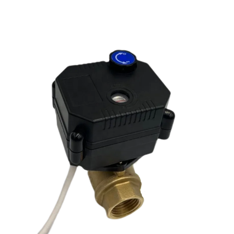 FH series motorized ball valve stainless steel brass electric actuator ball valve 12v 24v 5v 110v 220v for smart home