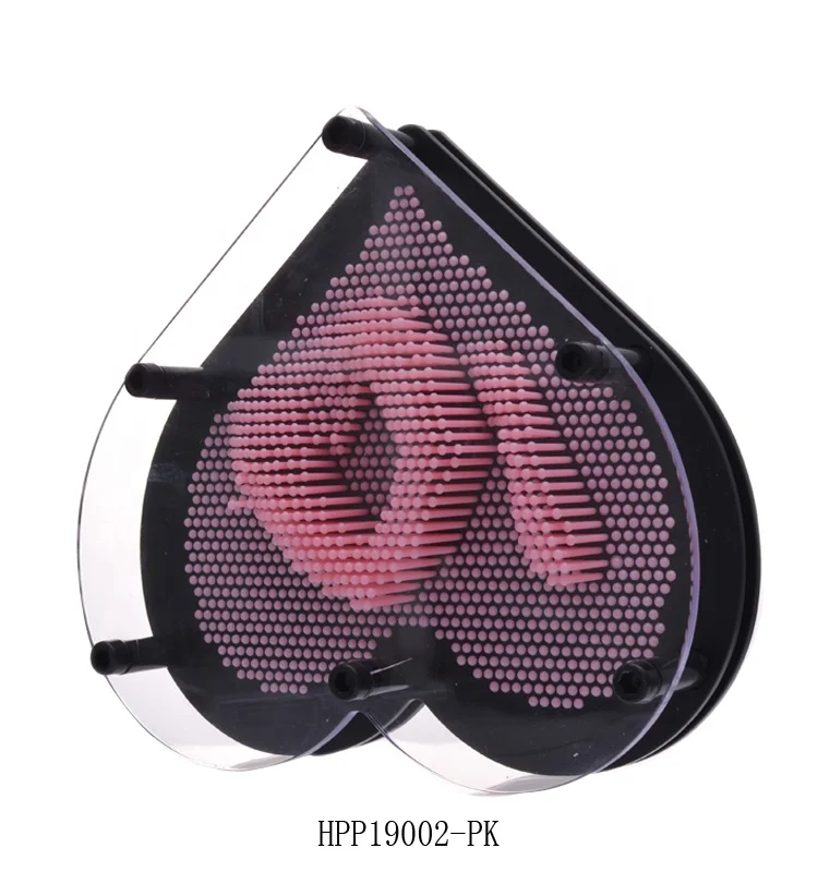 
heart shape plastic 3D Pin Art/2020 Best Novelty Toys 