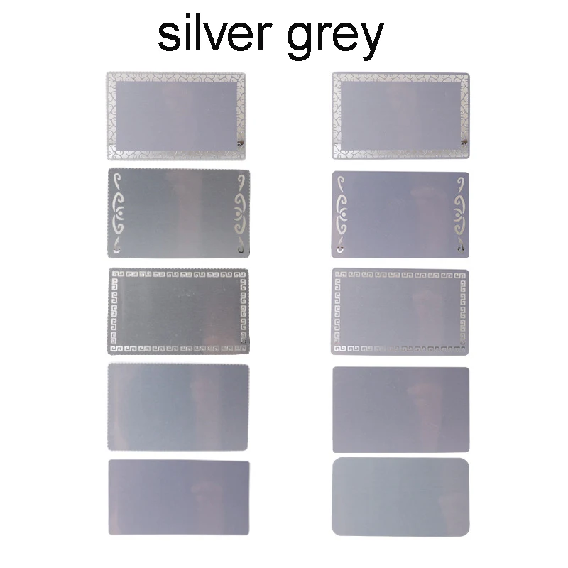 54x86mm Sublimation Heat Press Coated Aluminium Business Name Cards for Business Advertising