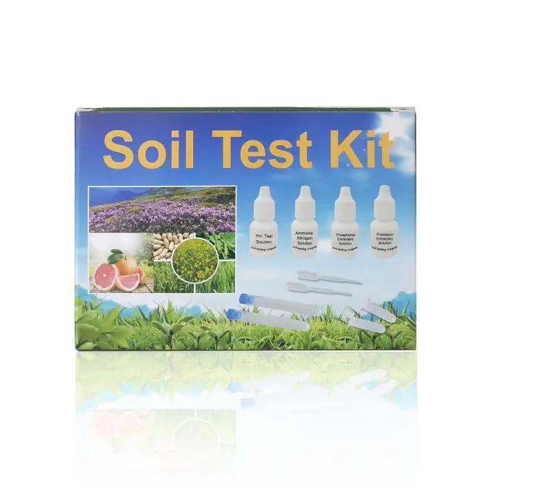 Manufacturer 4 parameters ph ammonia nitrite soil fertility test kit for garden