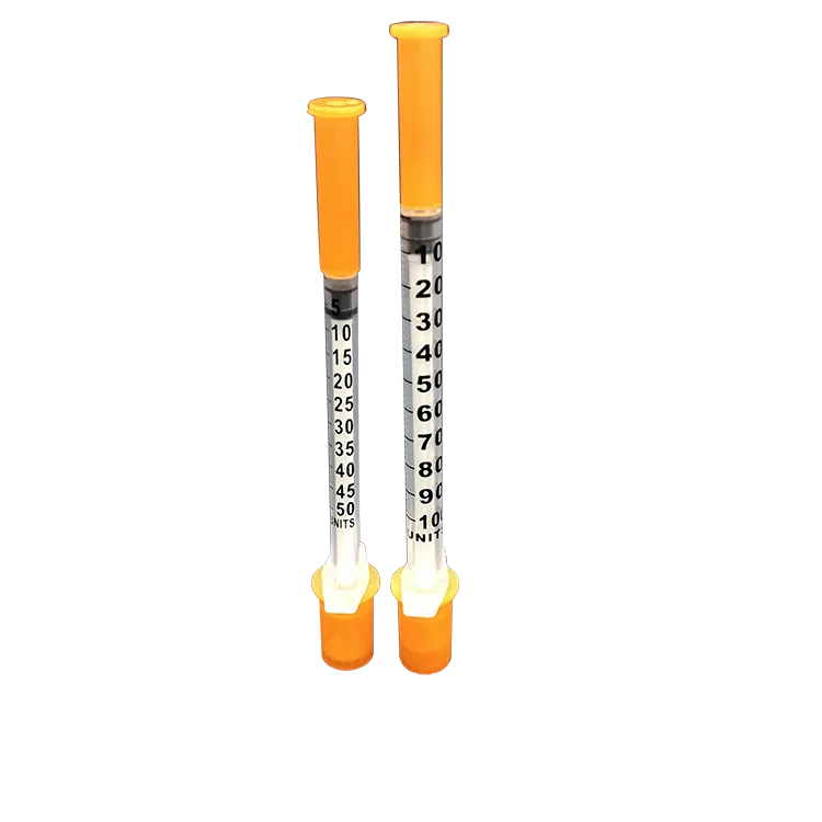 Medical Consumable High Quality Safety Disposable Insulin Syringe With Needle