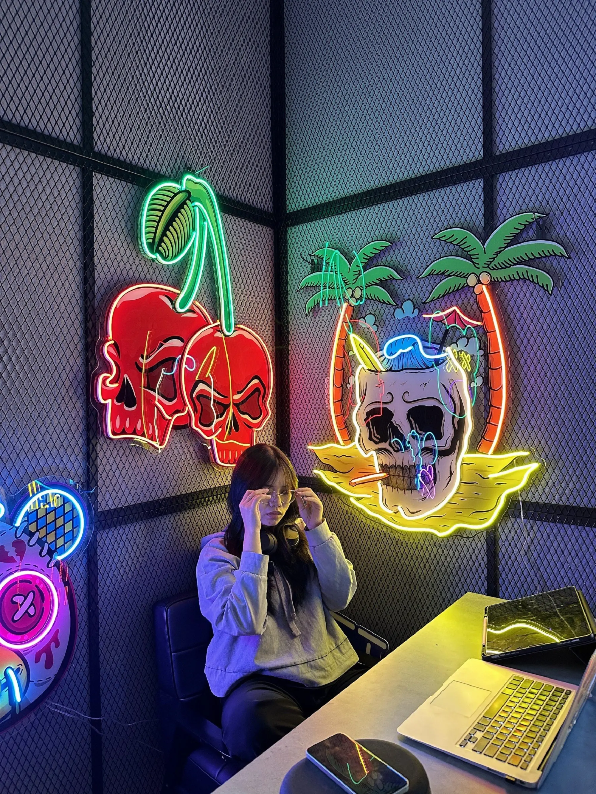 Business neon sign Neon logo LED bar sign custom logo  name light  Wedding Sign LED Gift Room Home Decor