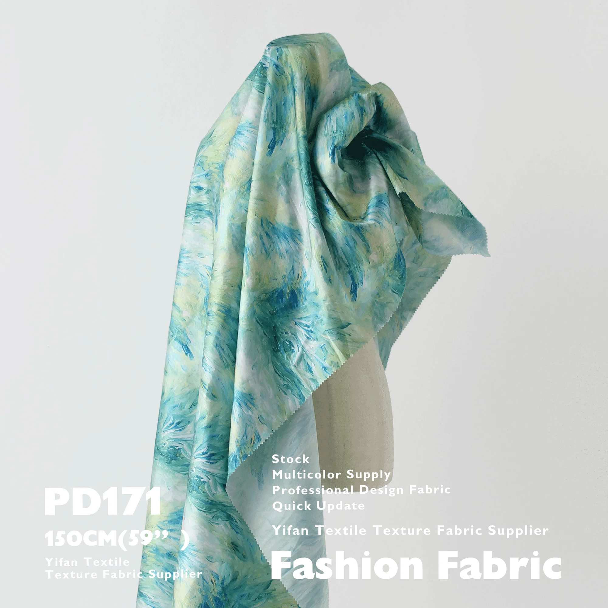 Best Quality Cheap Price Rose Oil Painting Tie-Dye Drape Soft Feel Satin Printed Fabric For Dress Dress