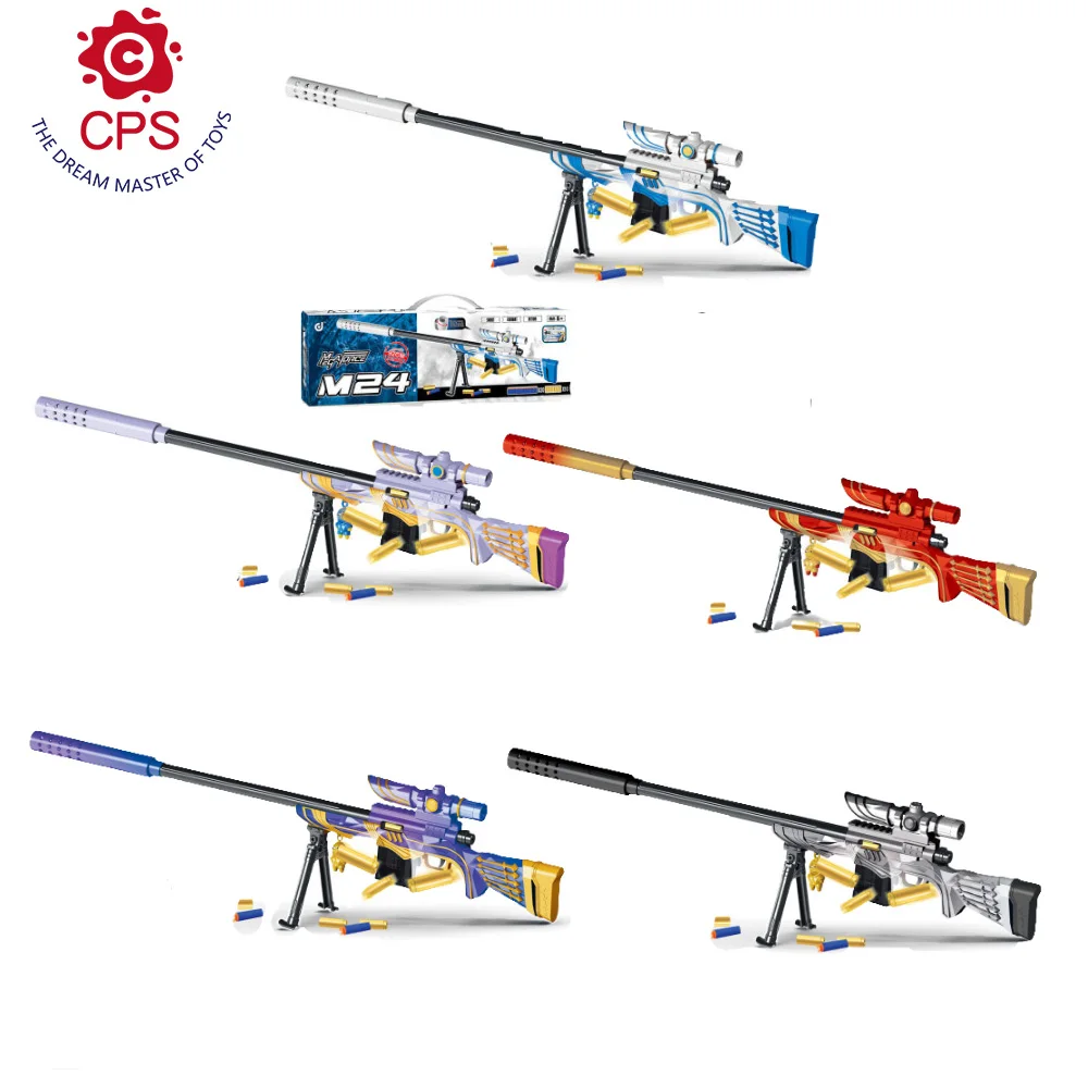 Hot Sale M24 Soft Bullet Gun 92cm Soft Foam Dart Blaster Kids Outdoor Toy Gun For Shooting Games
