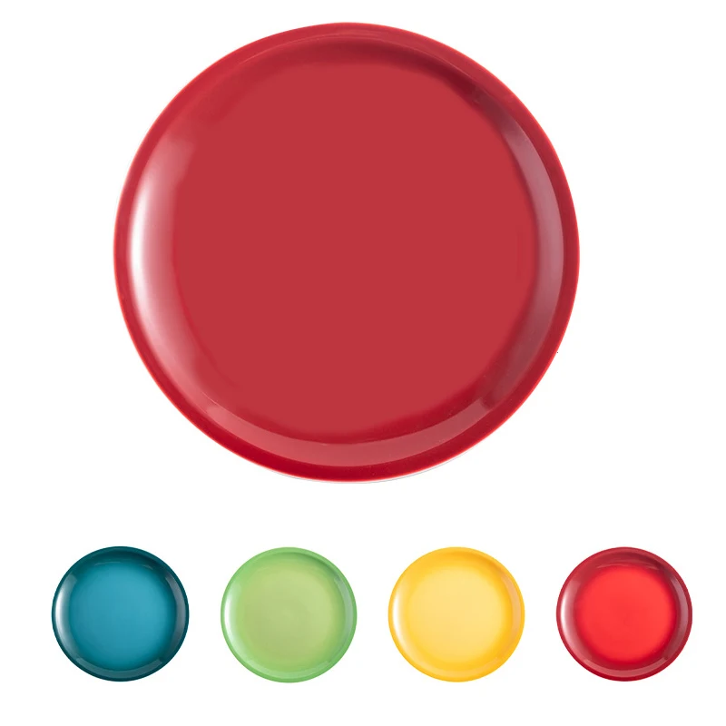 Factory Direct Vintage Plates Red Revival Tableware Set Home Restaurant Porcelain Dish Nordic Ceramic Dinner Plates