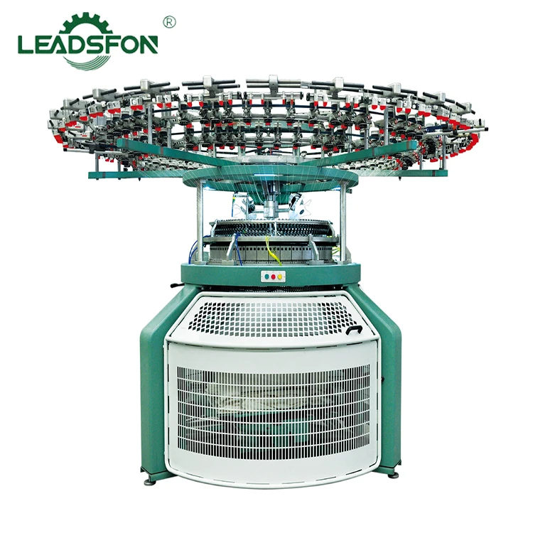 Leadsfon 3 yarn fleece Single Jersey Circular Chain Knitting Machine