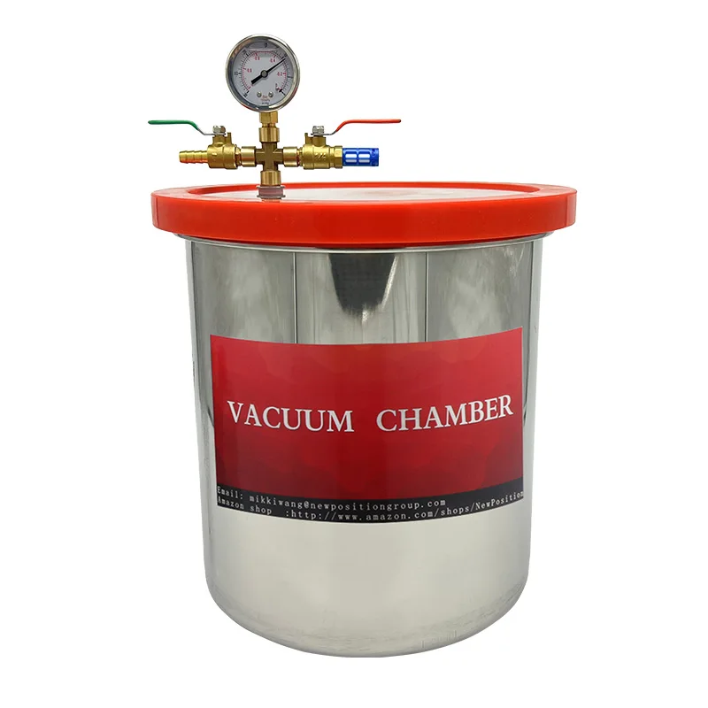 High- quality China 4L/1.5Gallon Degassing Vaccum Chamber for Silica Gel to Remove bubbles