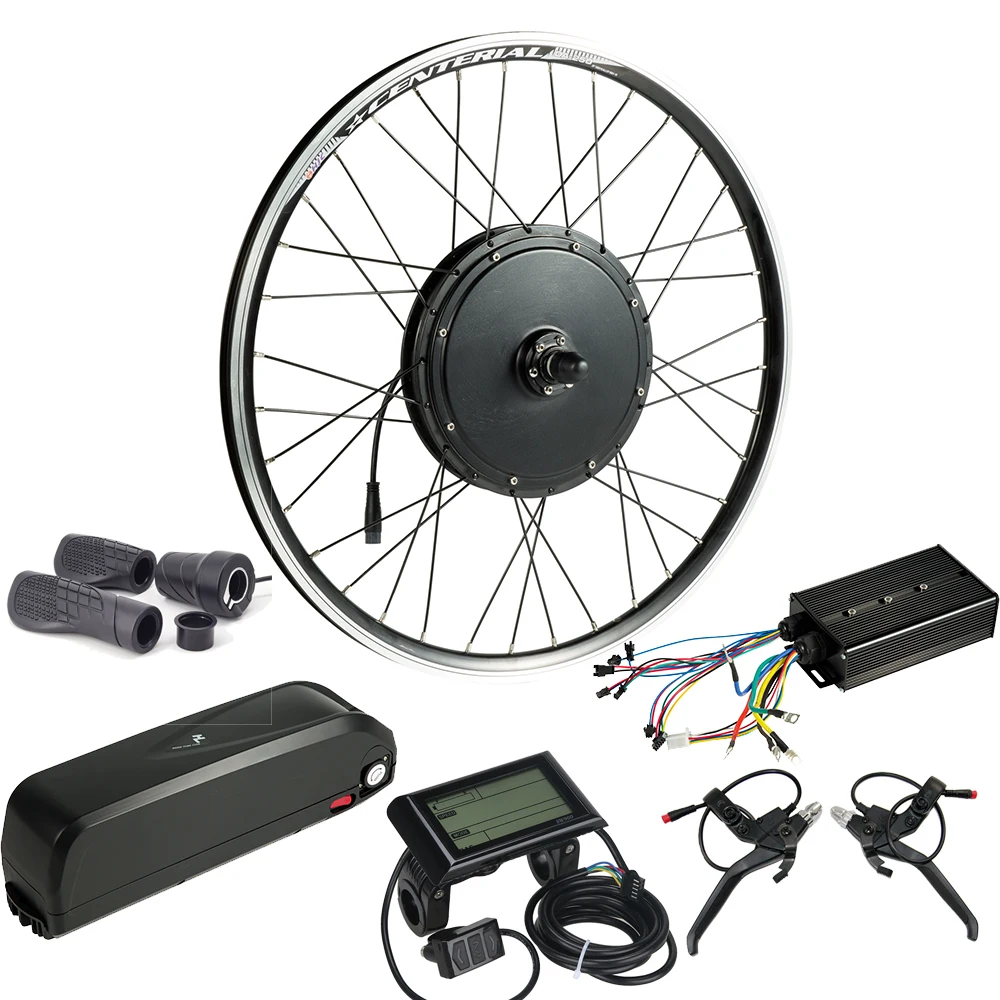 2000W cheap electric ebike conversion kit with black case controller and sw900 display
