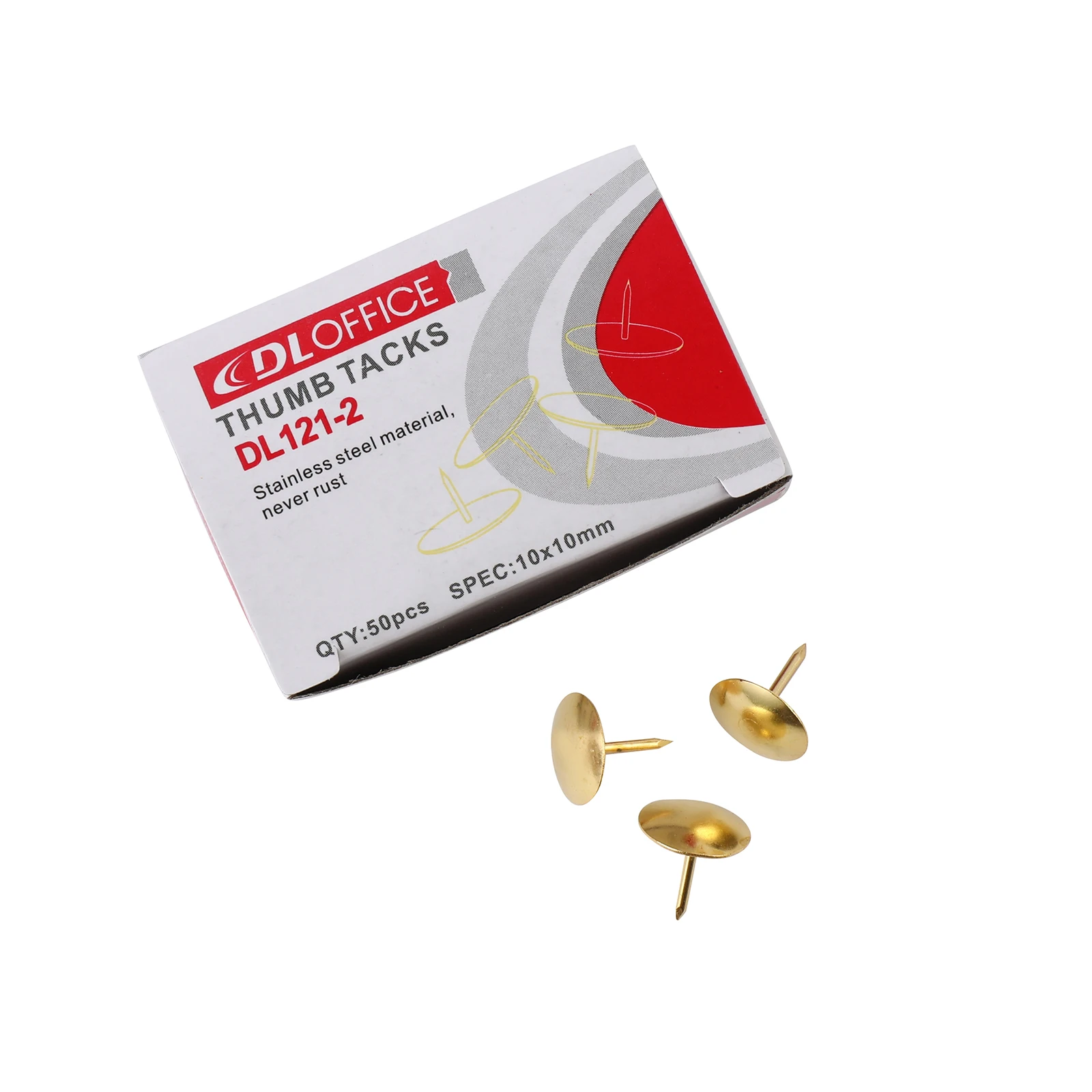 Gold Matel, 10 мм, офисные штифты