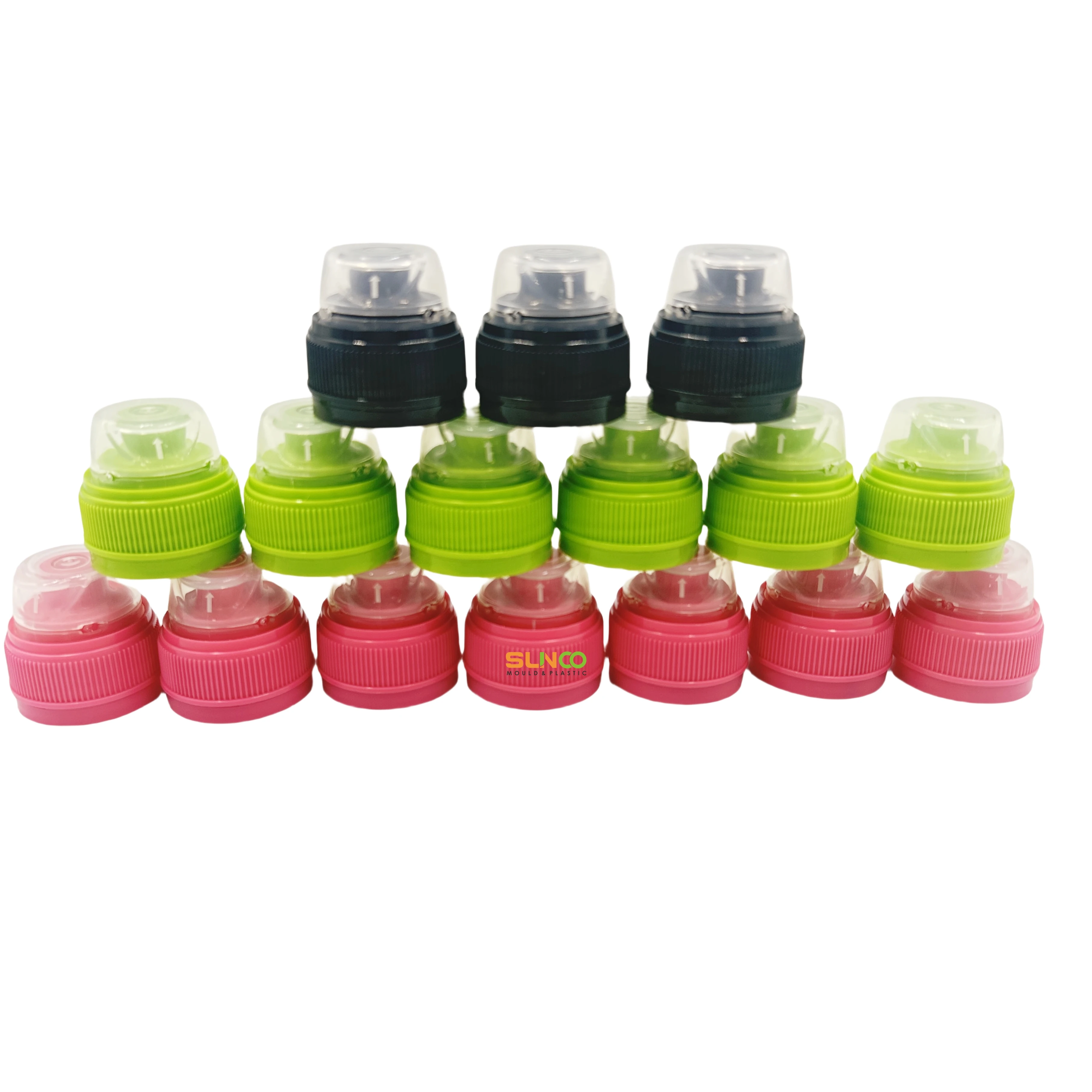 High quality 30/25 mm plastic sport screw cap  no leakage bottle water bottle flip top cap