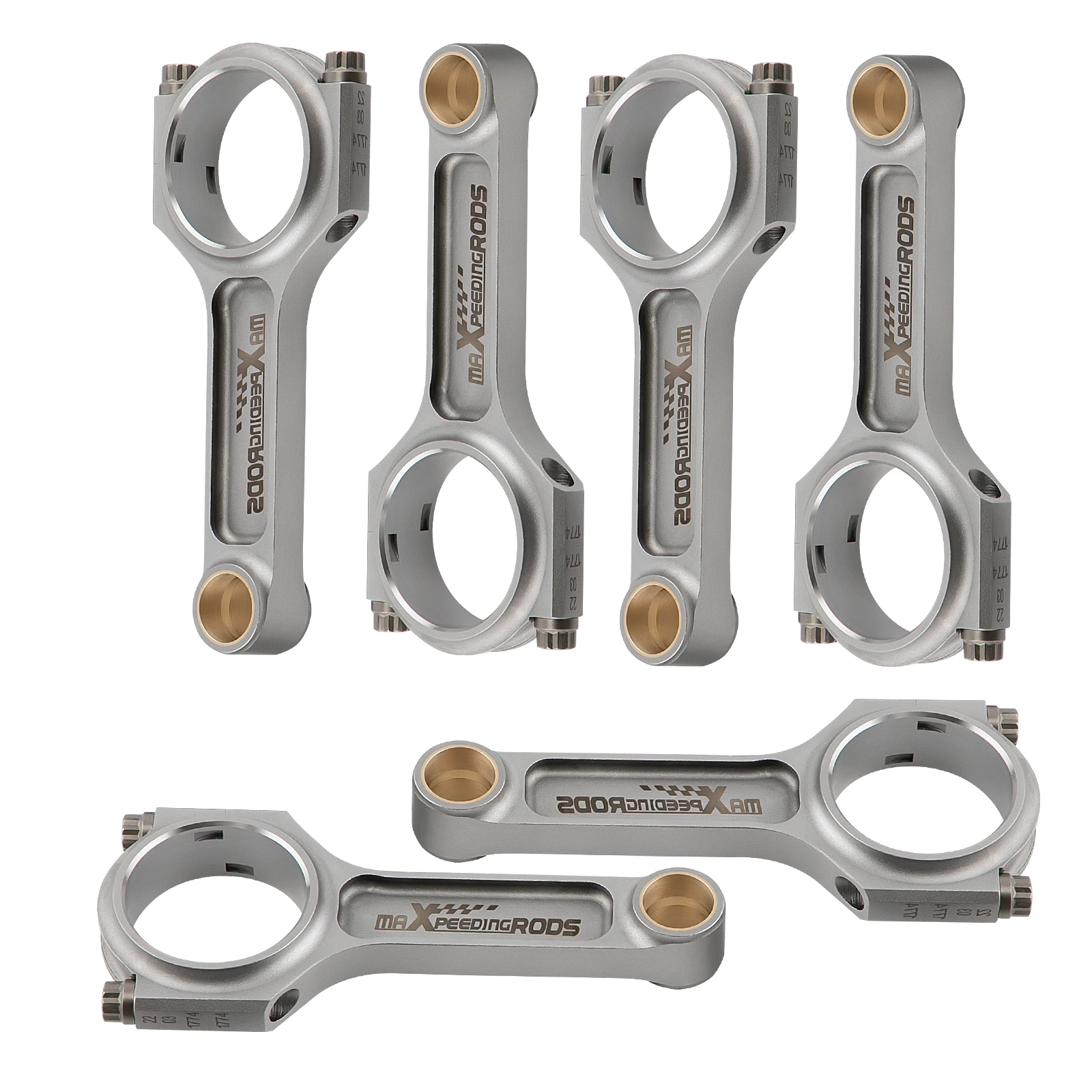 maXpeedingrods Racing I-Beam Connecting Rods Bolts For Toyota Mark II X100 2JZ 2JZ-GE 1996-2000 3.0L 142mm