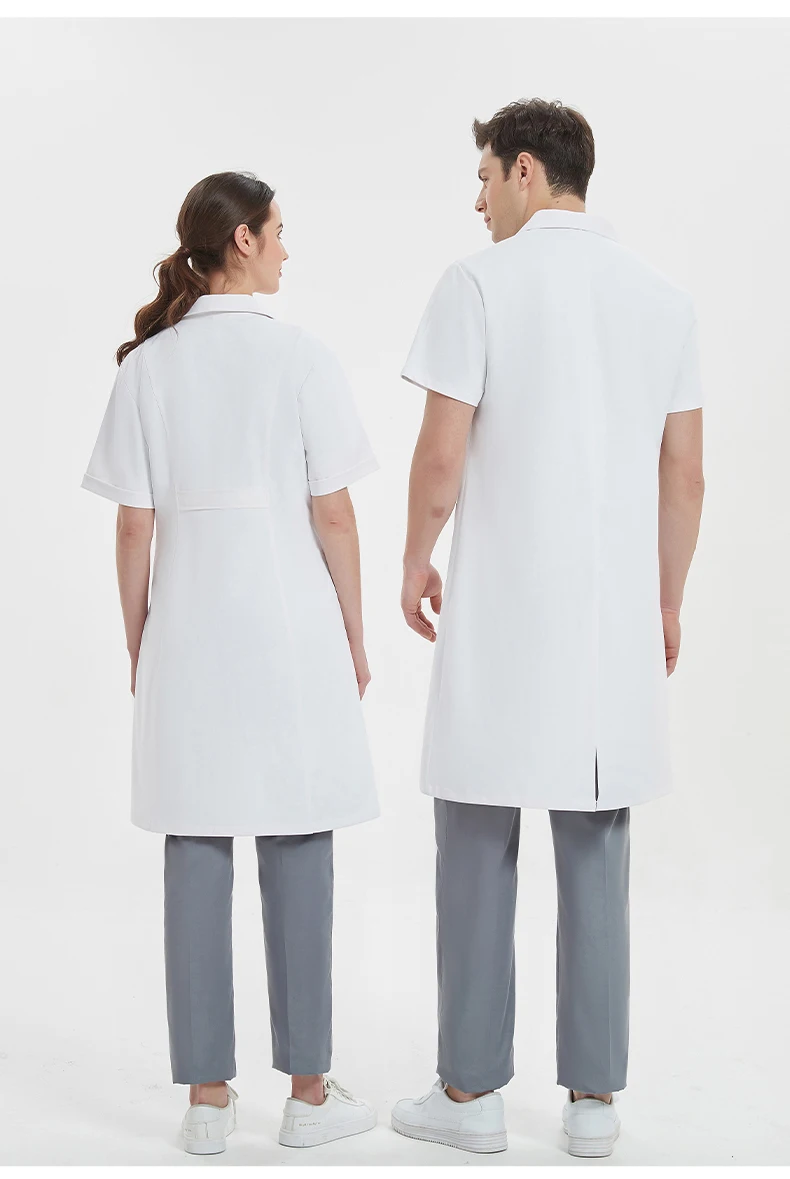 Doctor clothing long-sleeved short-sleeved doctor clothing college students chemical white coat nurse clothing
