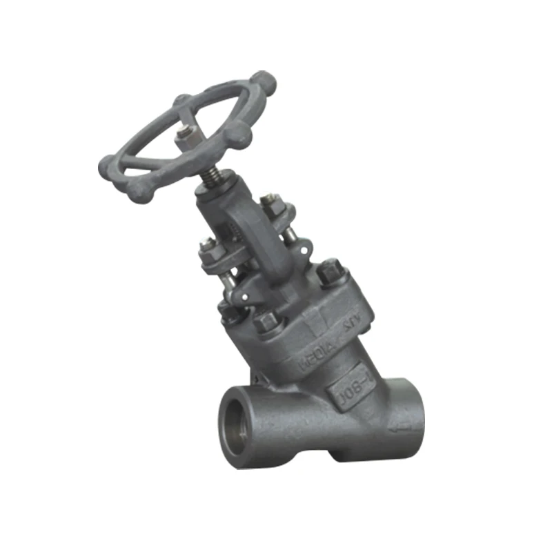 API Factory Hot Sale High Pressure Forged Class800 A105 SS SW Welded Y type Globe Valve