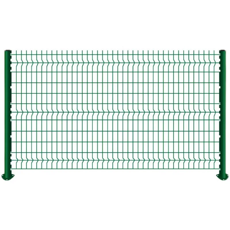 Factory direct sale 3D Triangular Bending PVC Welded Wire Mesh Fence Galvanized Steel Metal farm fence