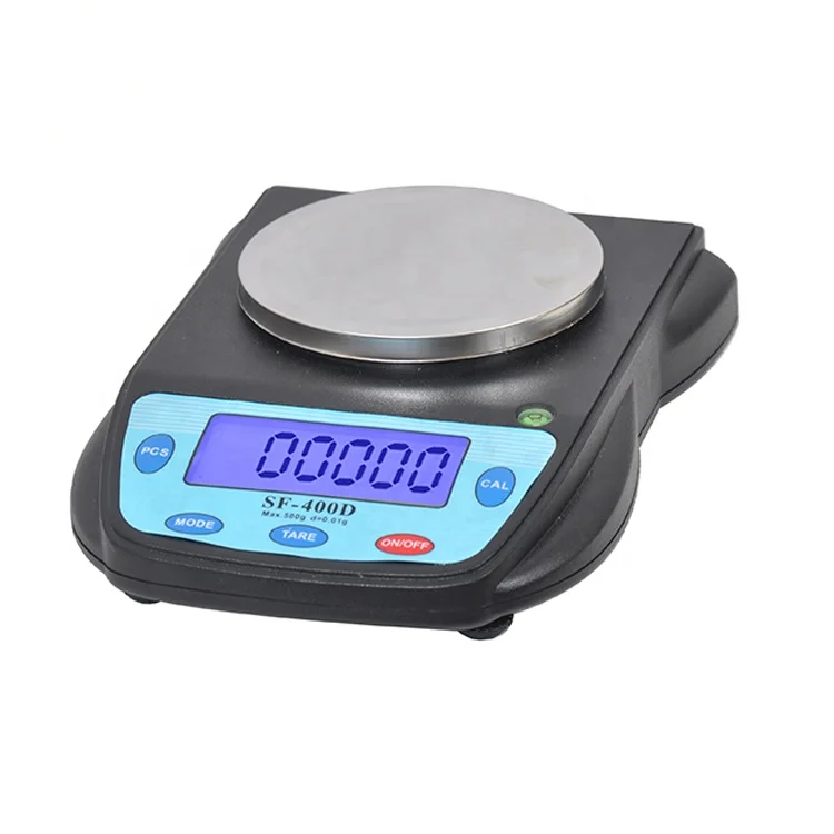 SF-400D 600g X 0.01g Digital High Accuracy Laboratory Analytical Balance Scale Large LCD Display