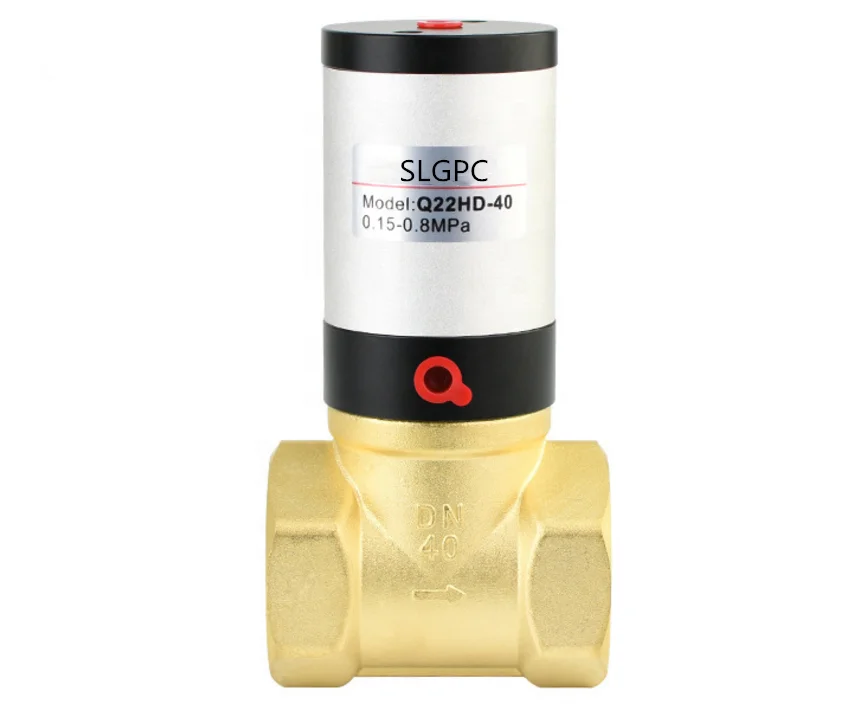 China factory SLGPC brand  Q22HD series Brass Pneumatic Air Control Valve Q22HD-40 Q22HD-20 Q22HD-25 Q22HD-32 Q22HD-15 Q22HD-50