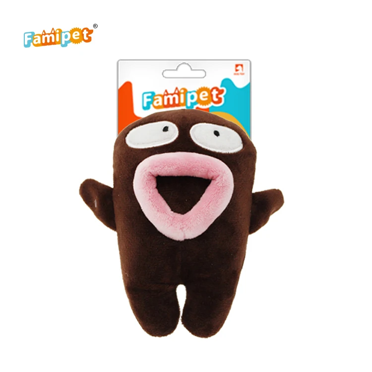 Прочная игрушка для домашних животных, новейший дизайн, большой рот, мультяшная игрушка с внутренними визжками
