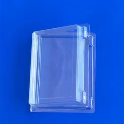 Wholesale customized double side disposable blister PET Transparent plastic clamshell packaging