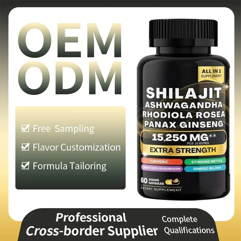Hot Selling OEM Manufacturer ODM Himalayan Shilajit Capsules Mineral With Magnesium Rich Humic Fulvic Acid Extract Himalayan