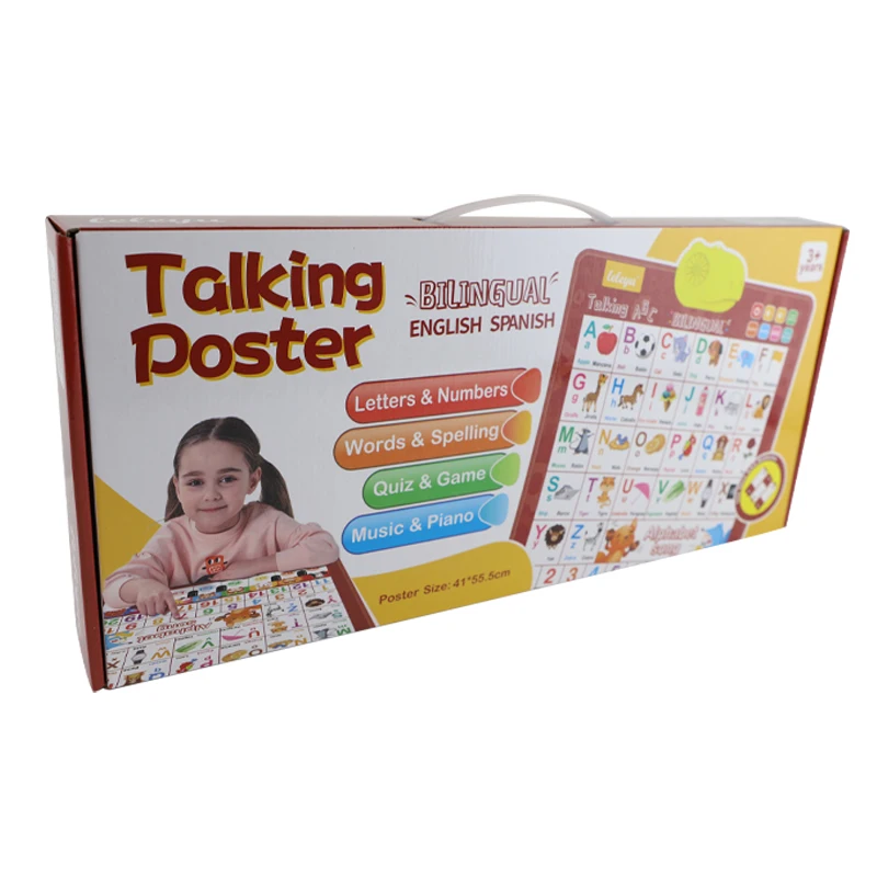 LWG001 Kid Learning Abc English Bilingual Animals Talking Posters Educational Electronic Interactive Alphabet Sound Audio Wall C