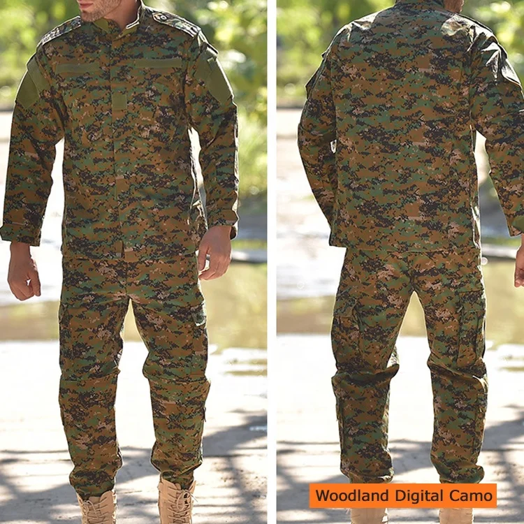 Wholesale ACU Camouflage Tactical Jacket Rip Stop Tactical Training Clothes Combat Uniform Suit Set For Men