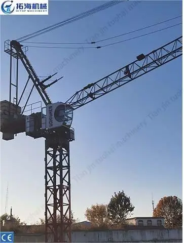 QTD4515 8ton luffing jib tower crane with swivel boom
