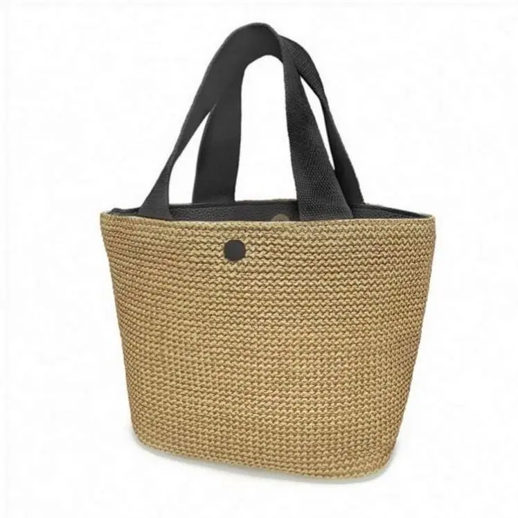 Raffia Gewebte Tasche Rattan Bag House Form Indonesien Box Geldborse Zylinderbeutel Schultertasche Quaste Frauentaschen
