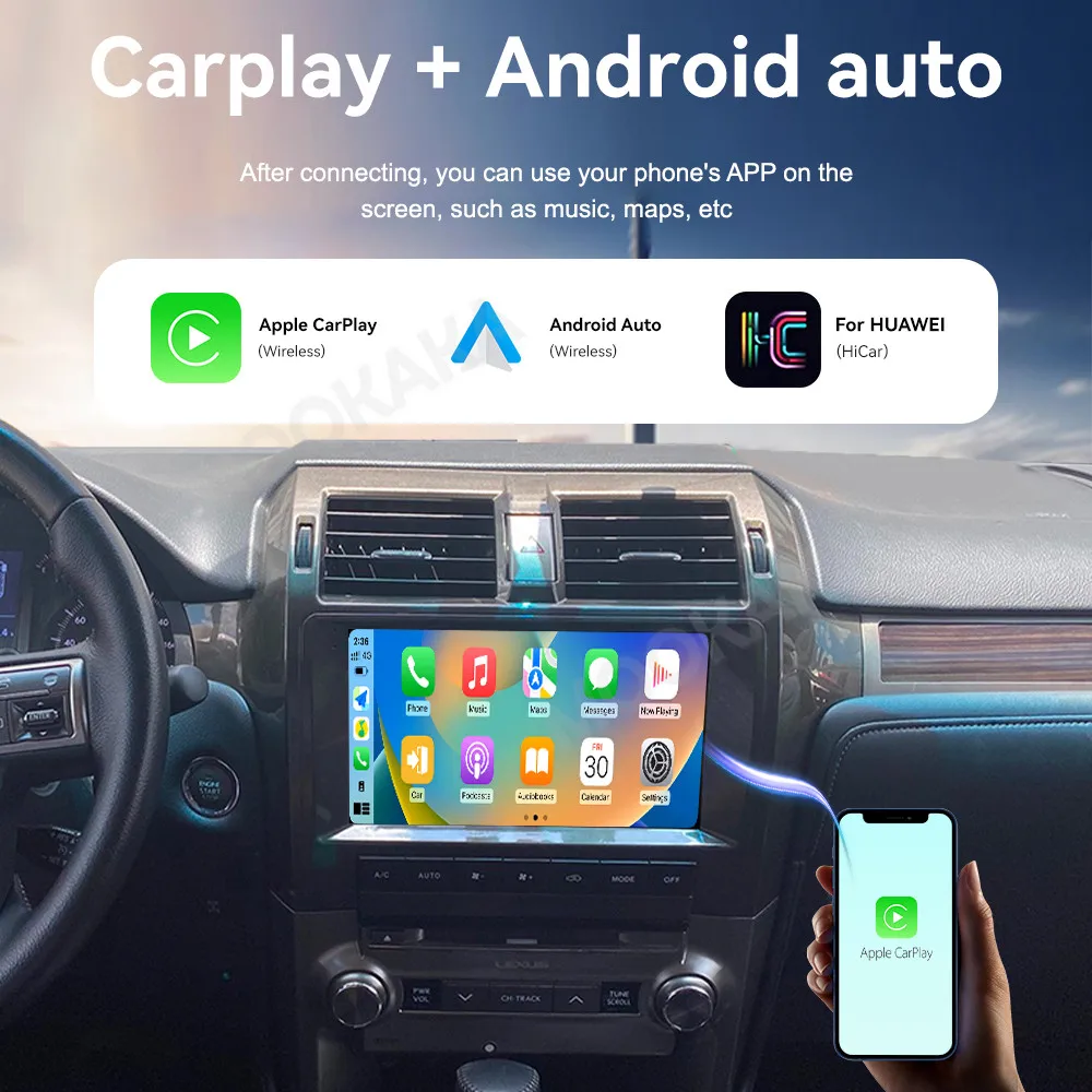 10.1 Inch Car Radio For Lexus GX 2010-2015 Car Radio Multimedia Player GPS Navigation Car Stereo Head Unit Android 14