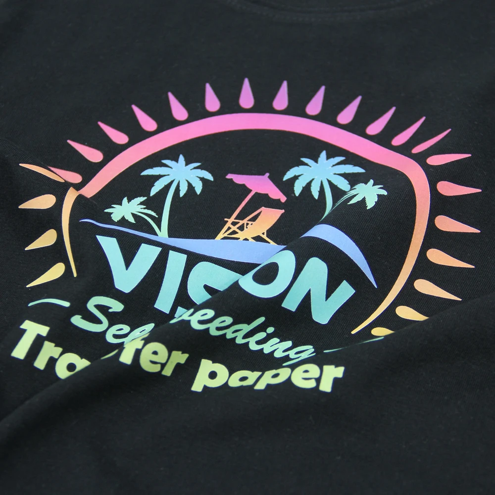 
Dark laser no cut self weeding heat transfer paper for fabric 
