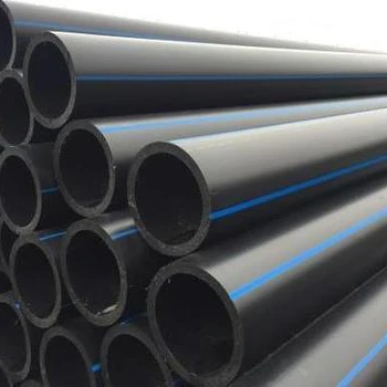 JUNXING hdpe black pipe with blue stripe DN20-1600MM SDR33-9