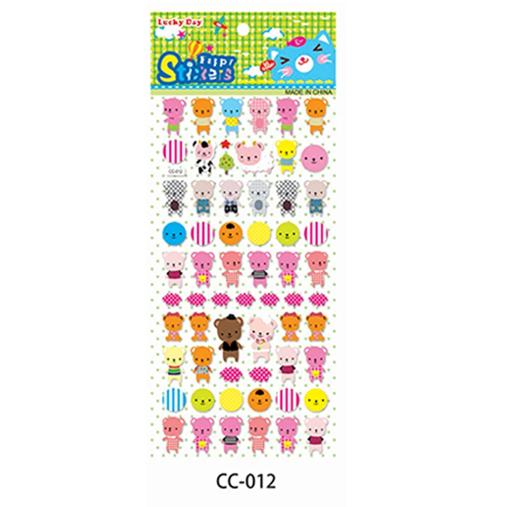 Custom 2024 new Printed Durable Bubble Stickers Logo Customized Bubble Stickers PVC Self-Adhesive Waterproof Stickers