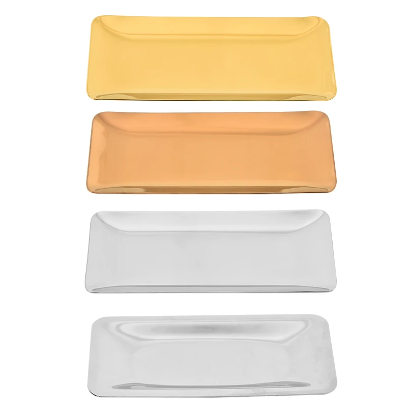 Nordic Style   Silver Gold Bronze Home Decoration Metal Soap Tray