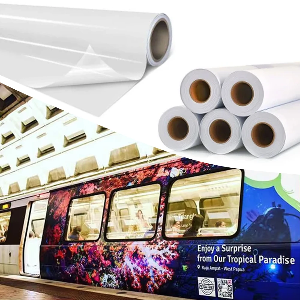 High Quality Durable Monomeric PVC Vinyl Self-Adhesive Poster Material Manufacturer Hot Sale with Pattern Paper