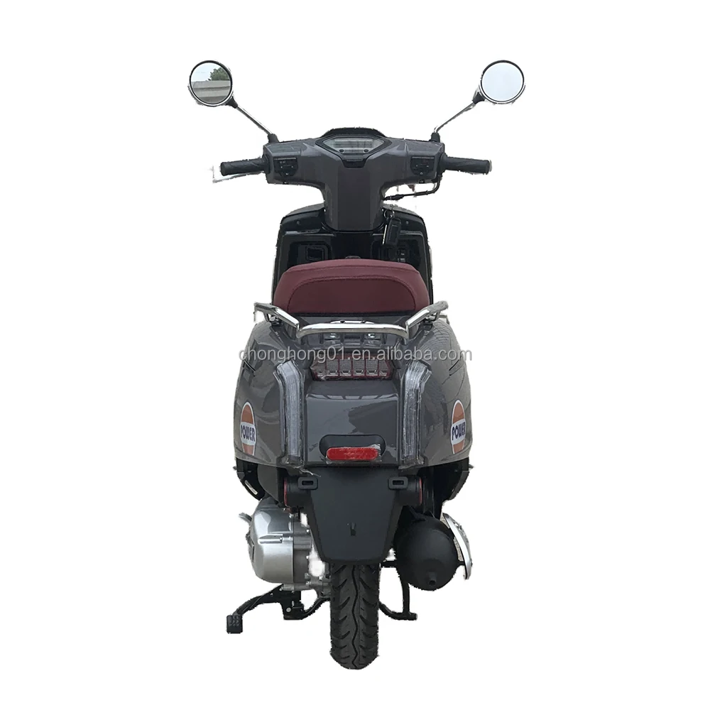 Factory Direct Sale Adult Scooter 4-stroke Air-cooling Gasoline Motorcycle 2-person Moped 85KM/H 125cc Gas Scooter (BELLA A)