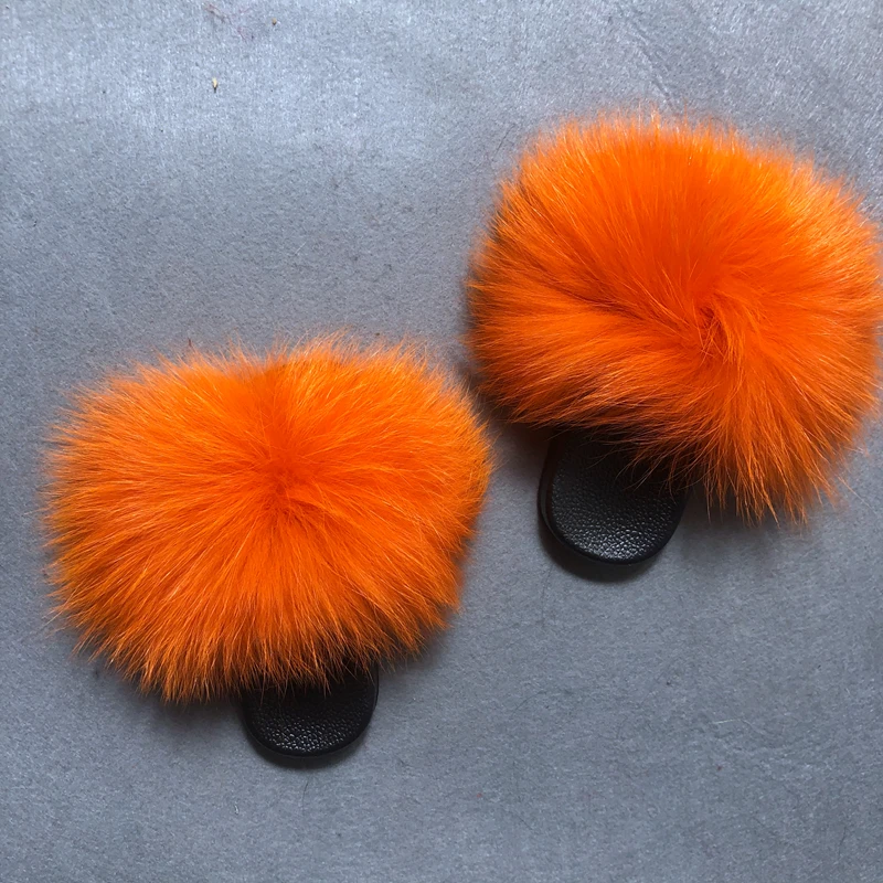  Hot Selling Fashion Comfortable Kid Real Fur Shoes Genuine Fox Children