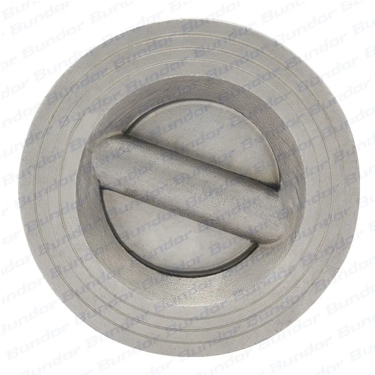 Bundor ss 316 stainless steel non return valve 1.6Mpa dual plate 4 - 6 inch 100mm check valve
