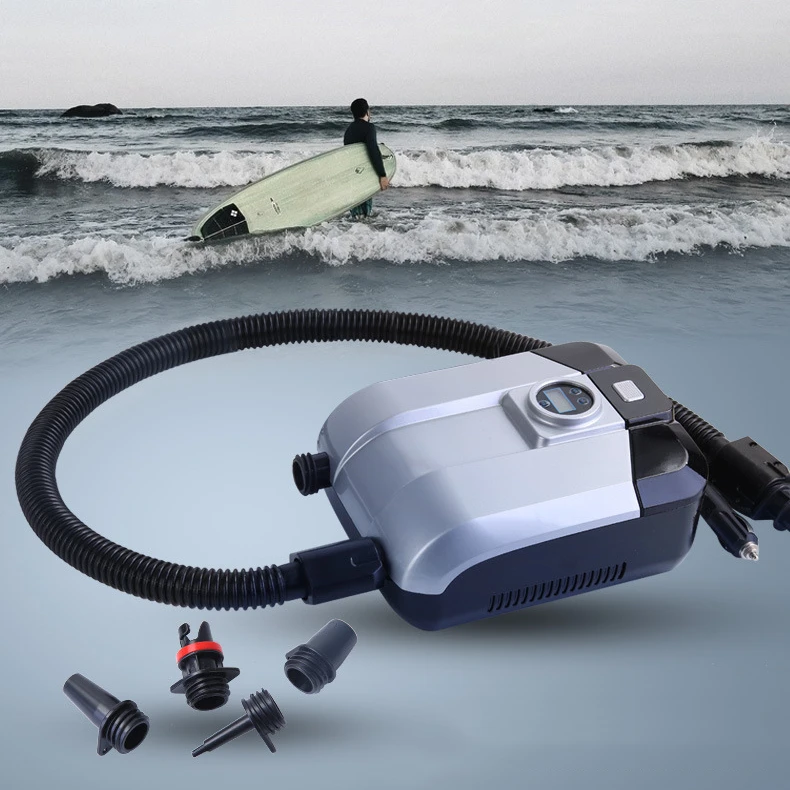 SUP Electric Air Pump for Inflation and Deflation of airbed Pond Swimming Mattress Kayak Tent with Car Connector