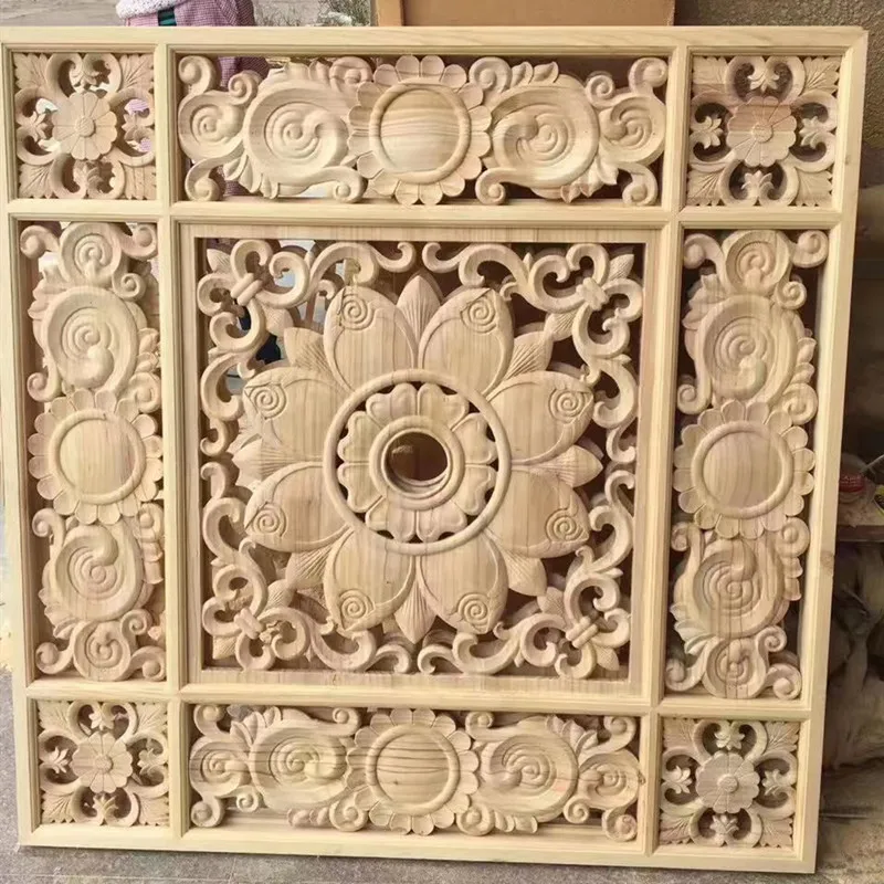 Interior decorative wooden decor wood  carved corbel wood capital sticker