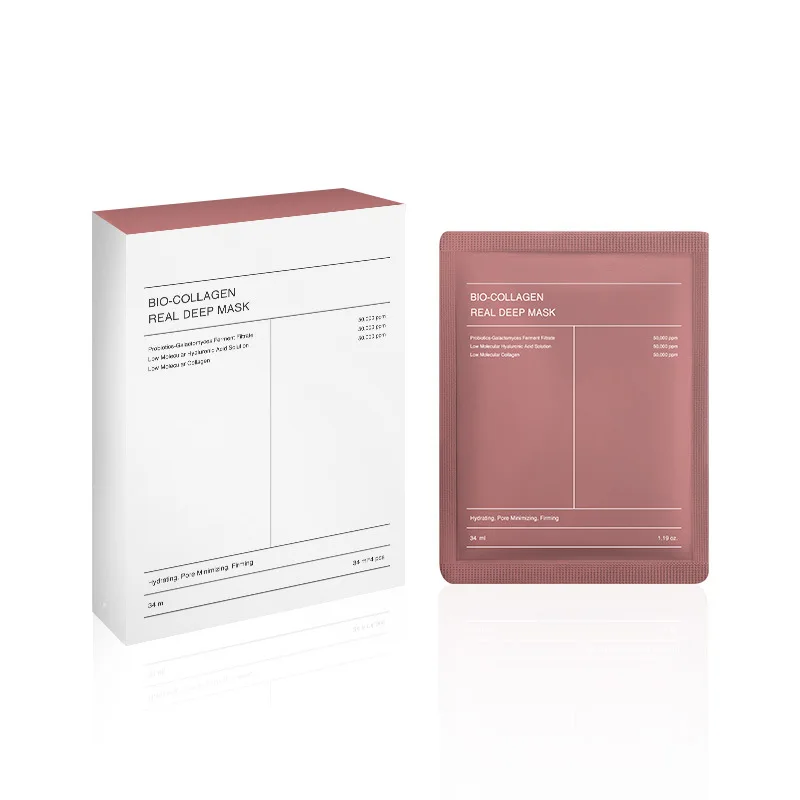 Hot Selling Wholesale Overnight Face Mask Lifting Brightening Pore Minimizing Moisturizing Hydrating Bio Collagen Real Deep Mask