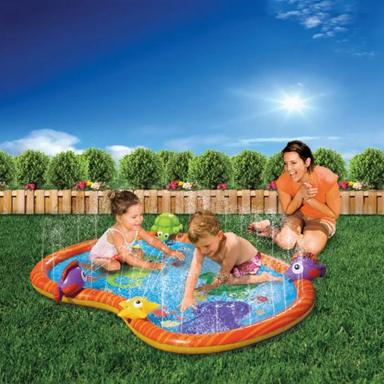 
Inflatable Water Sprinkler Splash Pad Toys For Kids Toddlers Water Spray Baby Pool Outdoor Games Water Mat Toys 
