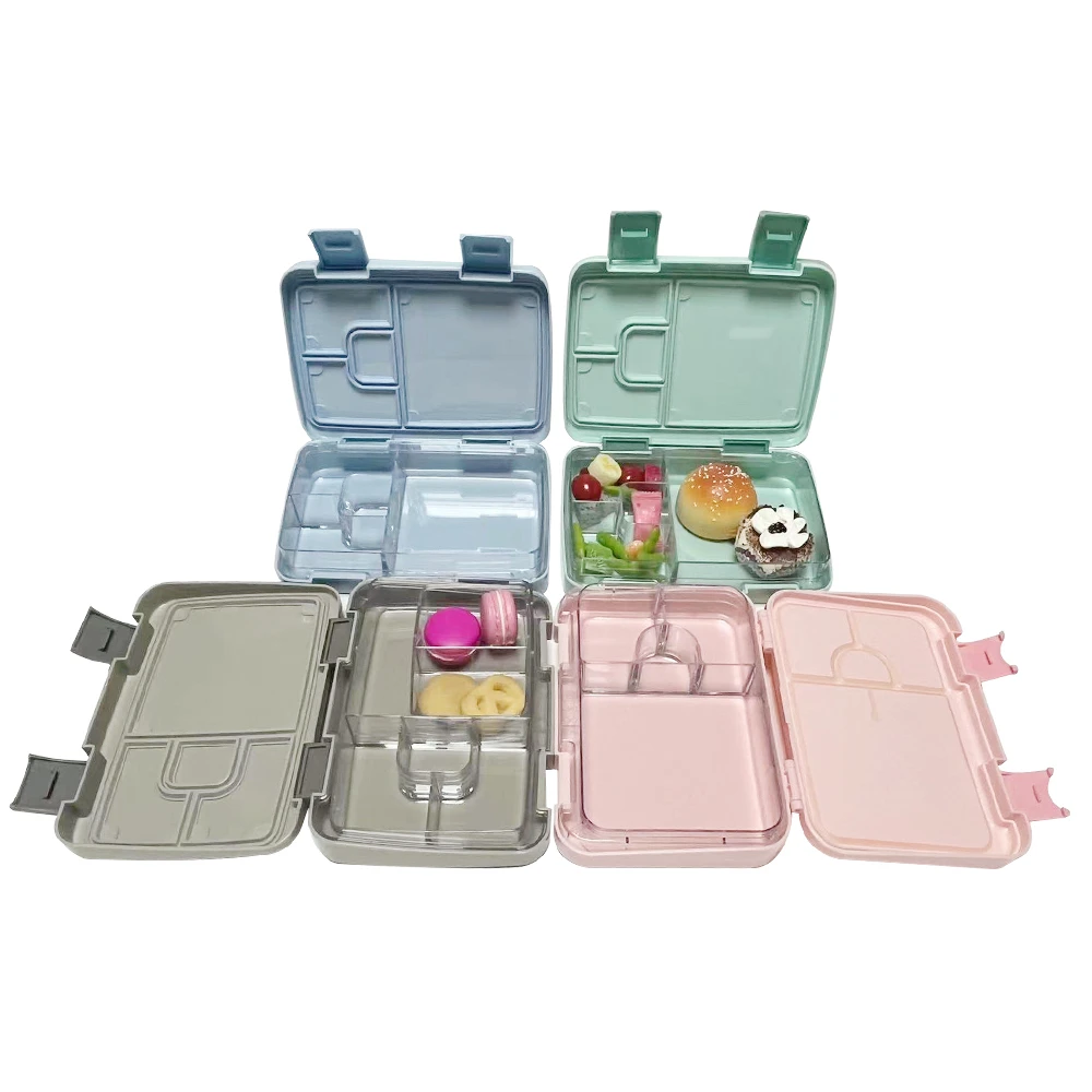 Most popular customized 4 compartment bento lunch box for kids school