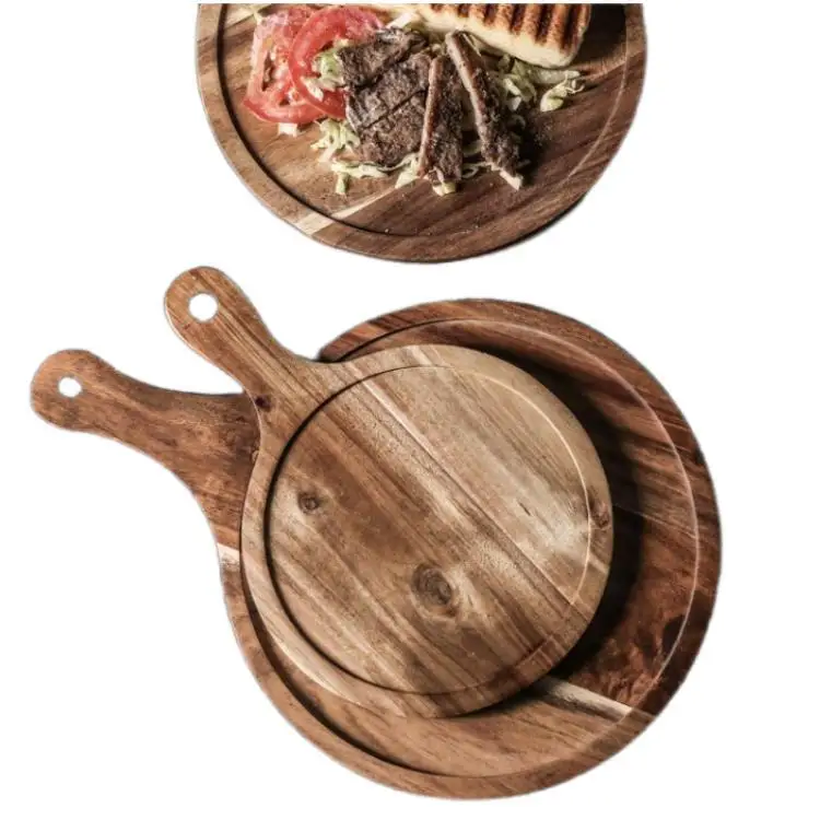 Premium Wooden Pizza Peel Acacia Wood Pizza Paddle Peel