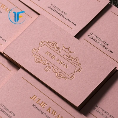 wholesale printing high quality gold embossed business cards foil edge color business cards