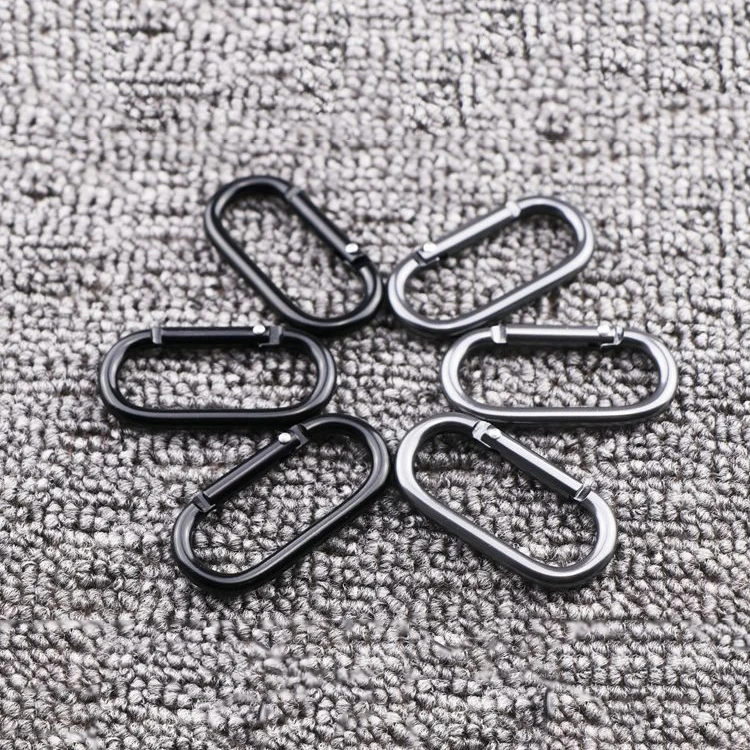 Hot Sell Small Track Buckle No.5 Tactical Hook Small Rock Climbing Carabiner D-shaped Mountaineering Metal Buckles