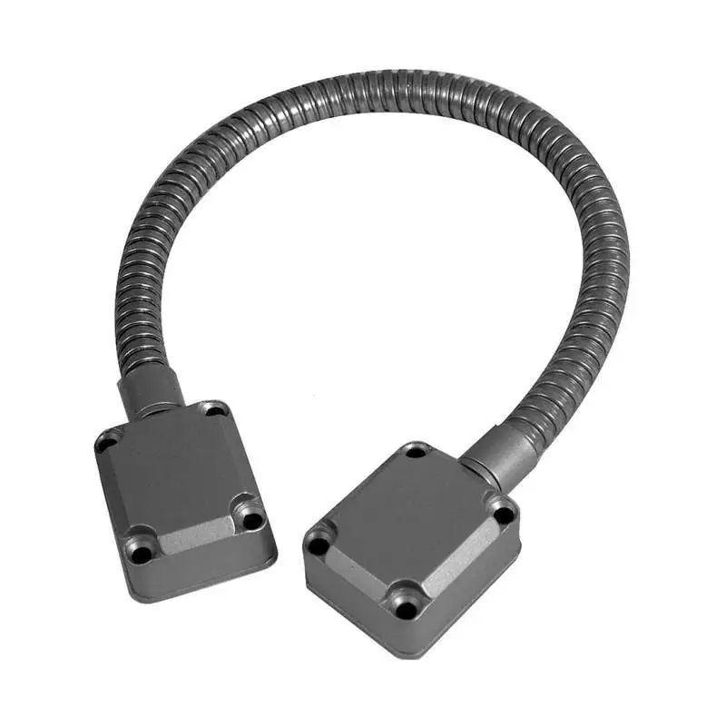 VIANS Armored Loop Power Transfer Electrified Commercial Exit Door Wire Conduit Black Powder coat door cable loop