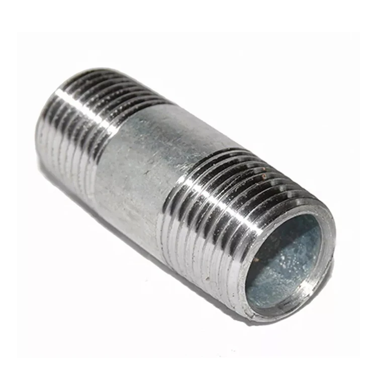 Steel Pipe Nipple External Thread Galvanized Carbon Steel Pipe Fittings Long And Short Joints Steel Pipe