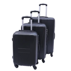 oem odm open new mould free suitcase single spinner  4 wheel combination lock 20 24 28 inch hard ABS 3 piece trolley luggage set