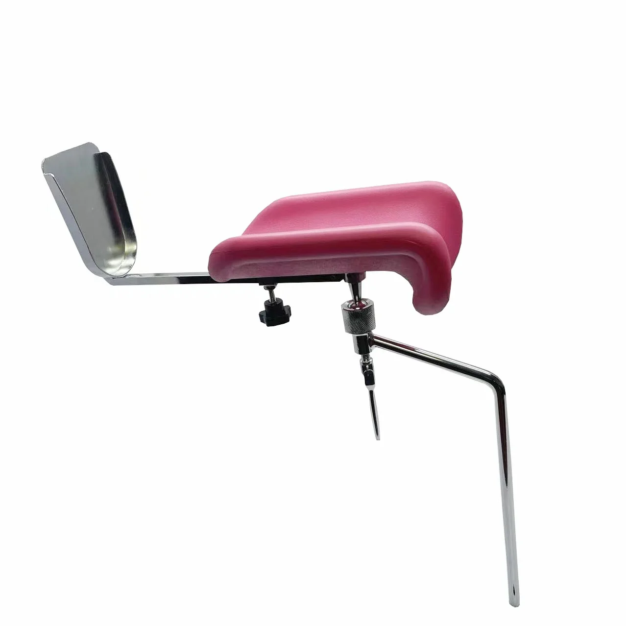 Medical PU leg holder gynecologic examination table metal hospital leg support with pedals