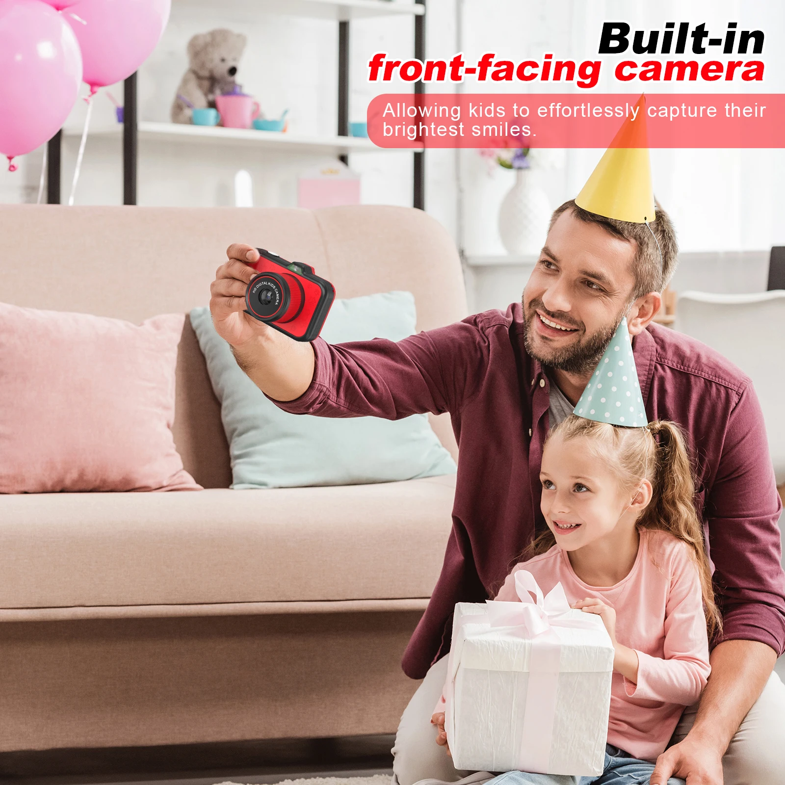 Новое поступление Детская цифровая камера с большим экраном 3 5 дюймов детская селфи-камера 1080P 48 Мп видеокамера для детей подарки на день рождения