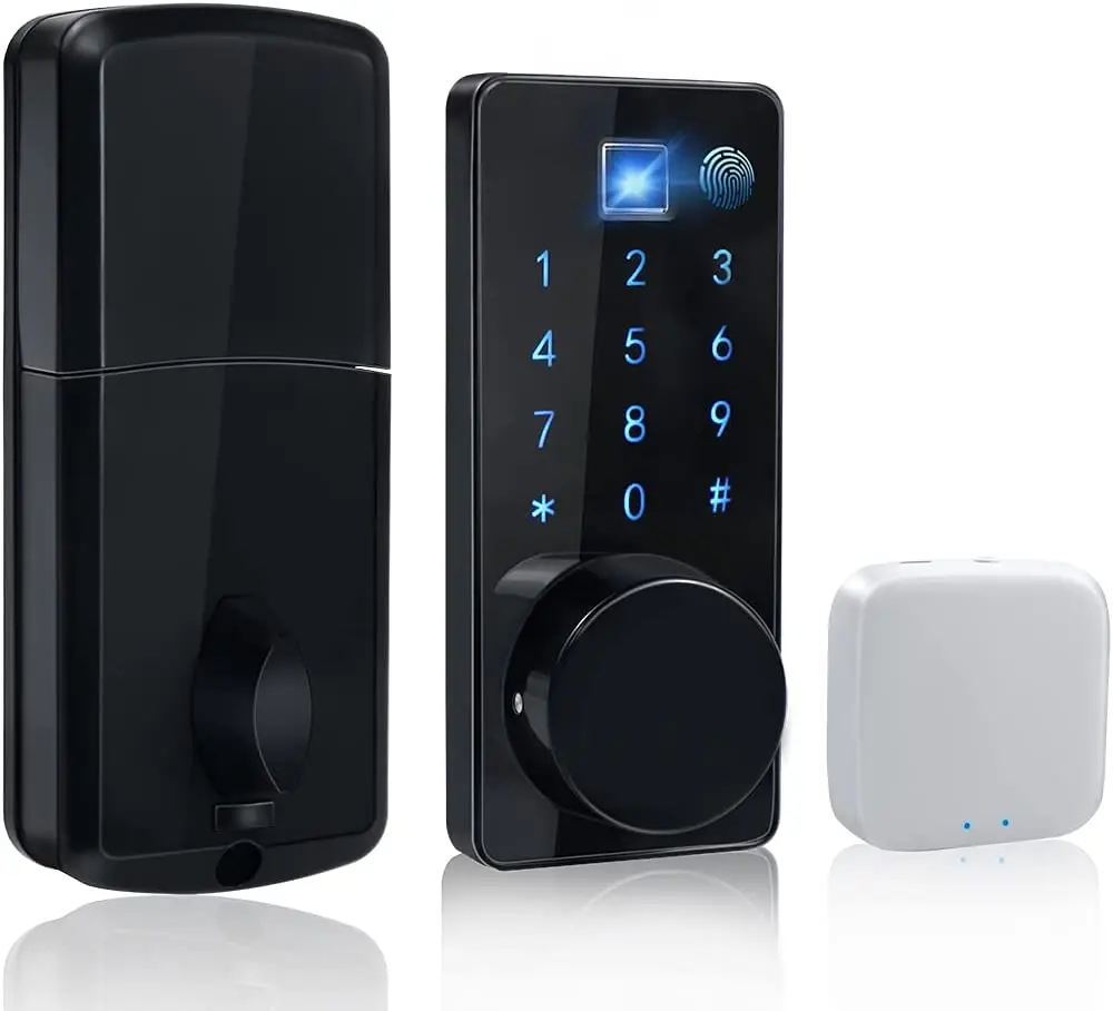 tuya smart door lock with fingerprint password app key card